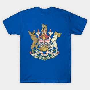 Vintage Distressed Coat of Arms British Columbia T-Shirt